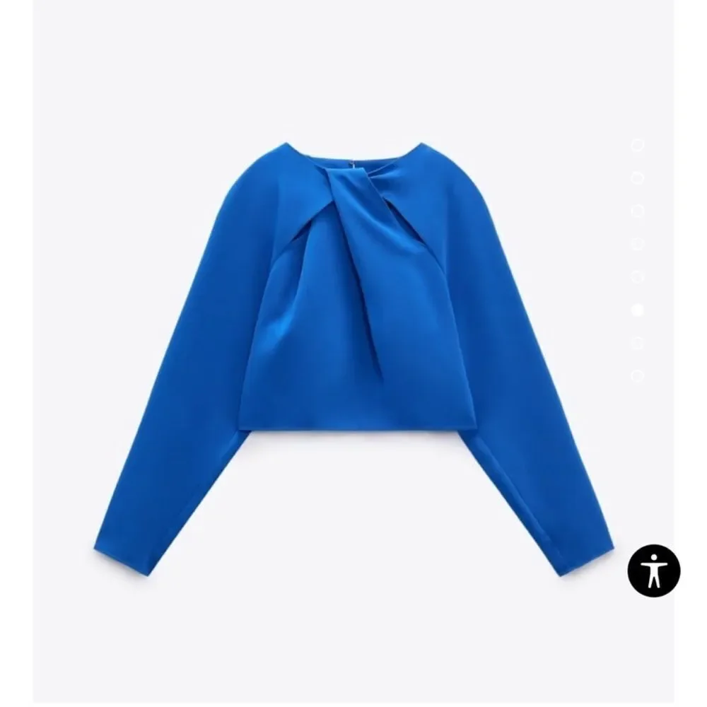 Zara blue knot top NWT - Picture 7 of 7